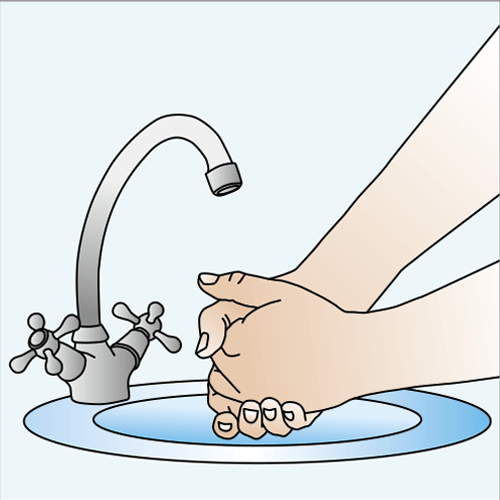 Grafika mycia rąk